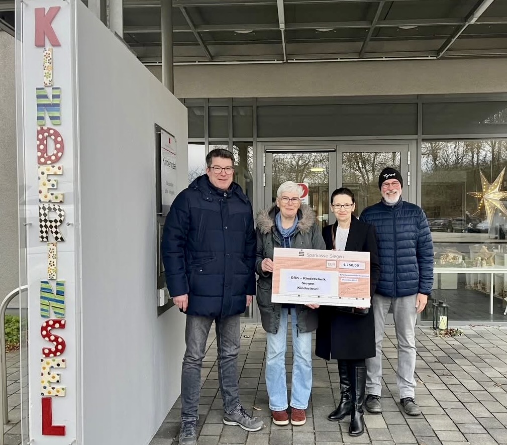 Taten statt Karten - Spende an die DRK-Kinderklinik